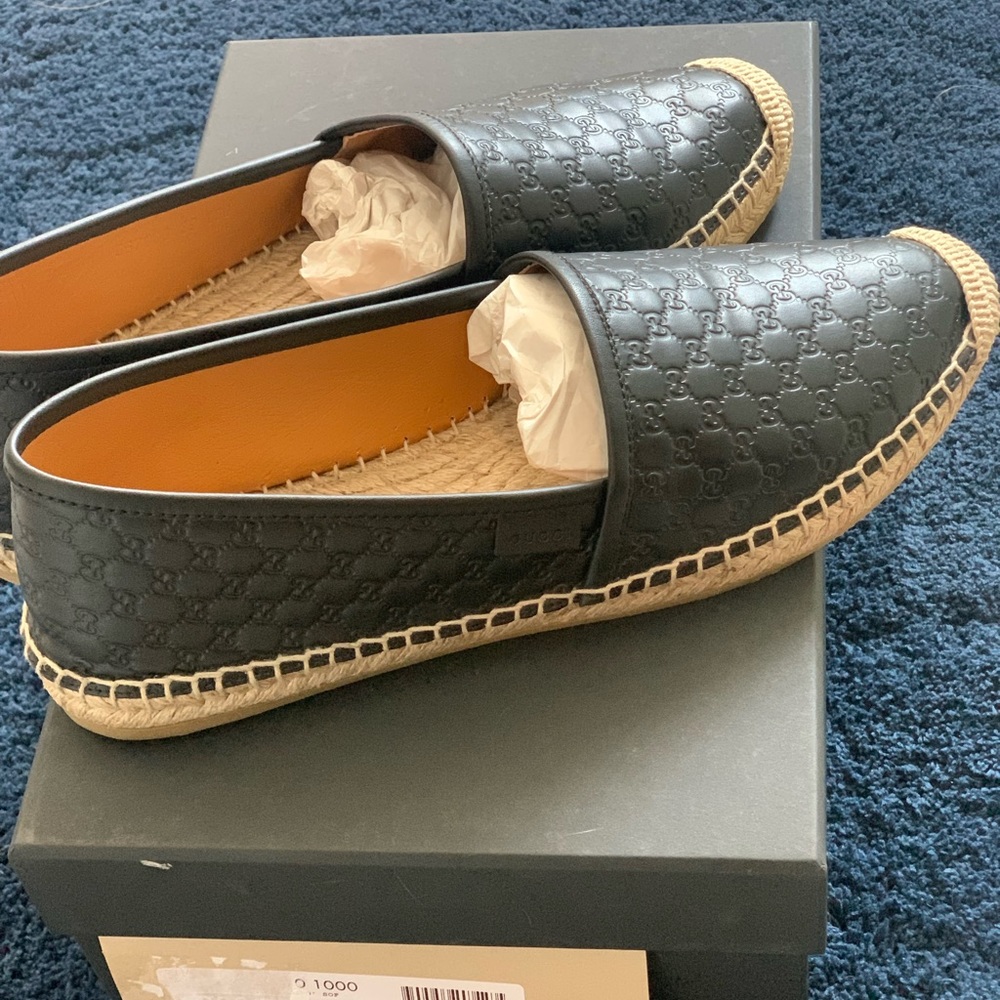 Gucci Microguccissima Leather Espadrille - 39